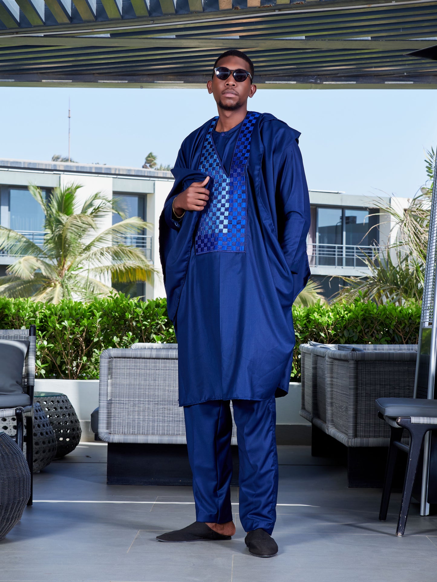 Khaleefa Bubu Set Dark Blue