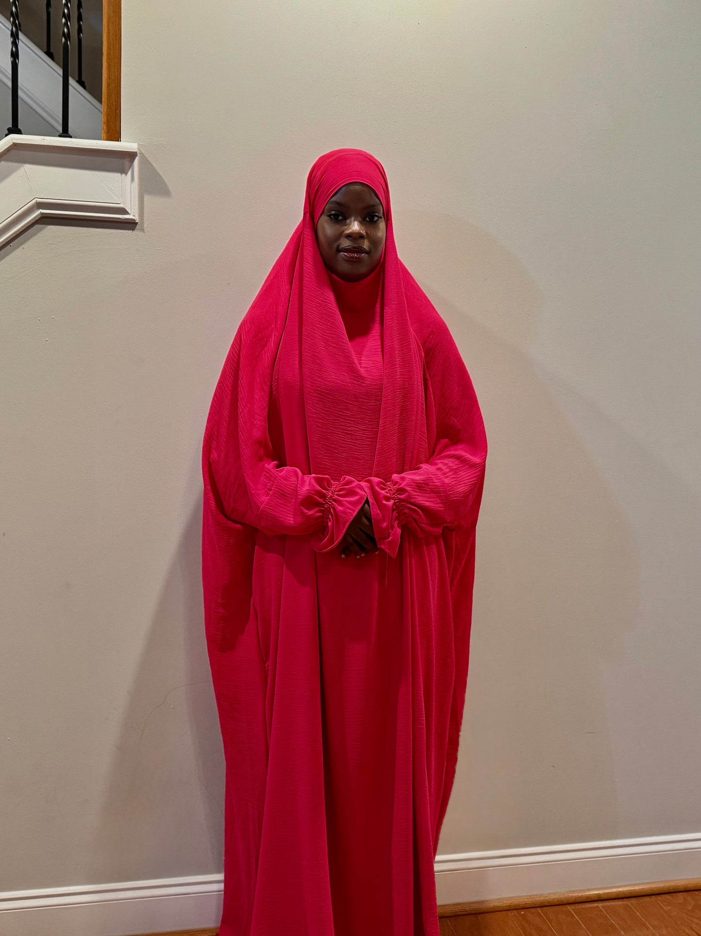 Bushra Jilbab- Hot Pink